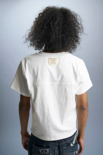 White Raglan Tee