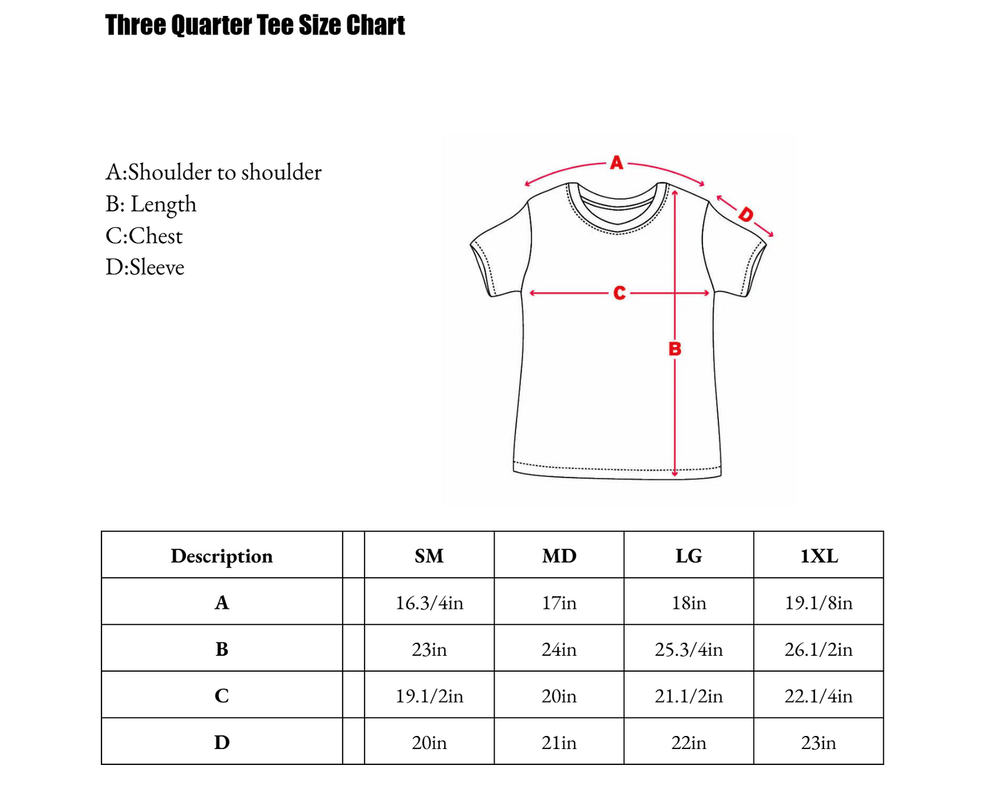 Three Quarter Tee | PRE-ORDER ONLY |